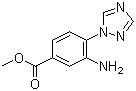 结构式 CAS# 167626-50-8, 3-氨基-4-(1H-1,2,4-三唑-1-基)苯甲酸甲酯