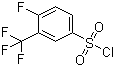 structure of CAS# 1682-10-6, 4-Fluoro-3-trifluoromethylbenzenesulfonyl chloride;3-Trifluoromethyl-4-fluorobenzenesulfonyl chloride; 4-Fluoro-3-(trifluoromethyl)benzene-1-sulfonyl chloride
