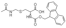 结构式 CAS# 168300-88-7, S-[(乙酰基氨基)甲基]-N-[芴甲氧羰基]-D-半胱氨酸