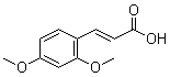 structure of CAS# 16909-09-4, trans-2,4-Dimethoxycinnamic acid;(E)-3-(2,4-Dimethoxyphenyl)-2-propenoic acid; (E)-2,4-Dimethoxycinnamic acid; (2E)-3-(2,4-Dimethoxyphenyl)-2-propenoic acid