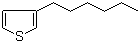 3-Hexylthiophene molecular structure (CAS 1693-86-3)