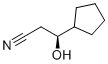 结构式 CAS# 1699727-68-8, (S)-3-羟基-3-环戊基丙烷腈
