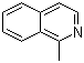 结构式 CAS# 1721-93-3, 1-甲基异喹啉