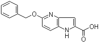 结构式 CAS# 17288-34-5, 5-苄氧基-1H-吡咯并[3,2-b]吡啶-2-羧酸