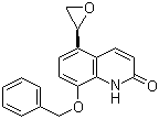 structure of CAS# 173140-90-4, 5-(2R)-2-Oxiranyl-8-benzyloxy-2(1H)-quinolinone;PubChem