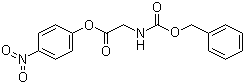 结构式 CAS# 1738-86-9, N-(苄氧羰基)甘氨酸 4-硝基苯酯
