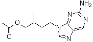 结构式 CAS# 174155-70-5, 2-氨基-beta-甲基-9H-嘌呤-9-丁醇乙酸酯