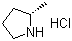 结构式 CAS# 174500-74-4, (S)-2-甲基吡咯烷盐酸盐