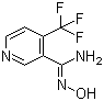 结构式 CAS# 175204-85-0, 4-三氟甲基吡啶-3-甲酰胺肟