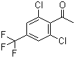 2',6'-Dichloro-4'-(trifluoromethyl)acetophenone molecular structure (CAS 175205-88-6)
