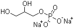 结构式 CAS# 17603-42-8, 甘油磷酸钠