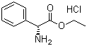 D-苯甘氨酸乙酯盐酸盐分子结构 (CAS 17609-48-2)