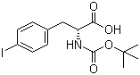 Boc-D-4-iodophenylalanine molecular structure (CAS 176199-35-2)