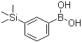 structure of CAS# 177171-16-3, 3-(Trimethylsilyl)phenylboronic acid;[3-(Trimethylsilyl)phenyl]boronic acid; B-[3-(Trimethylsilyl)phenyl]boronic acid; m-(Trimethylsilyl)phenylboronic acid