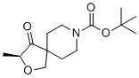 structure of CAS# 1801766-83-5, (S)-tert-Butyl 3-methyl-4-oxo-2-oxa-8-azaspiro[4.5]decane-8-carboxylate