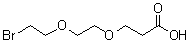 结构式 CAS# 1807503-92-9, 3-[2-(2-溴乙氧基)乙氧基]丙酸