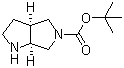tert-Butyl cis-hexahydropyrrolo[3,4-b]pyrrole-5(1H)-carboxylate molecular structure (CAS 180975-51-3)