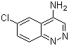 structure of CAS# 18259-66-0, 6-Chloro-4-cinnolinamine;4-Amino-6-chlorocinnoline