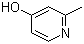 结构式 CAS# 18615-86-6, 4-羟基-2-甲基吡啶