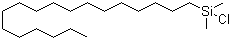 structure of CAS# 18643-08-8, Chloro(dimethyl)octadecylsilane