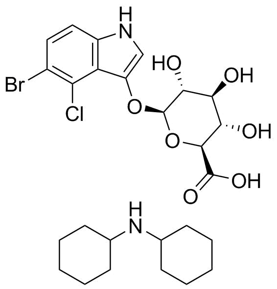 X-Gluc Dicyclohexylamine molecular structure (CAS 18656-96-7)