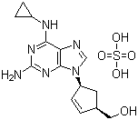 structure of CAS# 188062-50-2, Abacavir sulfate;(1S,4R)-4-[2-Amino-6-(cyclopropylamino)-9H-purin-9-yl]-2-cyclopentene-1-methanol sulfate
