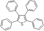 结构式 CAS# 1884-68-0, 四苯基噻吩; 2,3,4,5-四苯基噻吩