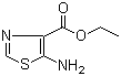 结构式 CAS# 18903-18-9, 5-氨基噻唑-4-甲酸乙酯