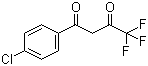 structure of CAS# 18931-60-7, 1-(4-Chlorophenyl)-4,4,4-trifluorobutane-1,3-dione;1-(4-Chlorophenyl)-4,4,4-trifluoro-1,3-butanedione