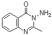 结构式 CAS# 1898-06-2, 2-甲基-3-氨基-4-喹唑啉酮