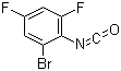 structure of CAS# 190774-48-2, 2-Bromo-4,6-difluorophenyl isocyanate