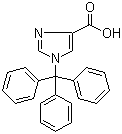 structure of CAS# 191103-80-7, 1-Trityl-1H-imidazole-4-carboxylic acid;1-Tritylimidazole-3-carboxylic aicd