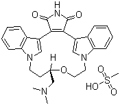 Ruboxistaurin mesylate molecular structure (CAS 192050-59-2)