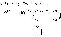 Methyl 2,3,6-tri-O-benzyl-alpha-D-glucopyranoside molecular structure (CAS 19488-48-3)