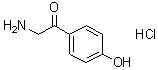 2-Amino-4'-hydroxyacetophenone hydrochloride molecular structure (CAS 19745-72-3)
