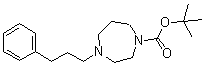 structure of CAS# 198895-74-8, Hexahydro-4-(3-phenylpropyl)-1H-1,4-diazepine-1-carboxylic acid 1,1-dimethylethyl ester