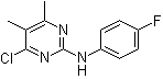 4-Chloro-2-(4-fluorophenylamino)-5,6-dimethylpyrimidine molecular structure (CAS 199463-20-2)