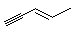 (3E)-3-Penten-1-yne molecular structure (CAS 2004-69-5)