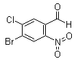 4-溴-5-氯-2-硝基苯甲醛分子结构 (CAS 202808-23-9)