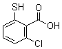 structure of CAS# 20324-51-0, 2-Chloro-6-mercaptobenzoic acid;6-Chloro-2-mercaptobenzoic acid