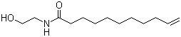 structure of CAS# 20545-92-0, N-(2-Hydroxyethyl)-10-undecenamide;Fungicid UMA; Mayfung; Metanid; Pur-cellin; Rewocid U 185; Steinazid U 185; Undecylenamide MEA; Undecylenic acid monoethanolamide; Undecylenic monoethanolamide