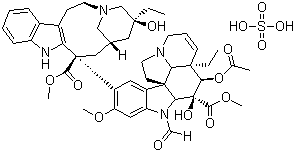 Vincristine sulfate molecular structure (CAS 2068-78-2)