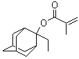 结构式 CAS# 209982-56-9, 2-乙基-2-金刚烷基甲基丙烯酸酯