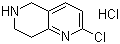 2-Chloro-5,6,7,8-tetrahydro-1,6-naphthyridine hydrochloride molecular structure (CAS 210539-05-2)