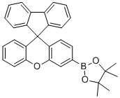 结构式 CAS# 2106888-81-5, 4,4,5,5-四甲基-2-(螺[芴-9,9'-氧杂蒽]-3'-基)-1,3,2-二氧硼杂环戊烷