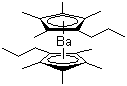 结构式 CAS# 210758-43-3, 双(四甲基丙基环戊二烯)钡