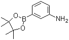 3-Aminophenylboronic acid pinacol ester molecular structure (CAS 210907-84-9)
