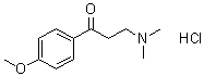 beta-(Dimethylamino)-4'-methoxypropiophenone hydrochloride molecular structure (CAS 2125-49-7)