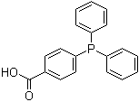 structure of CAS# 2129-31-9, 4-(Diphenylphosphino)benzoic acid;Diphenyl(p-carboxyphenyl) phosphine; p-(Diphenylphosphino)benzoic acid