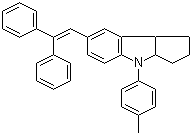 结构式 CAS# 213670-22-5, 7-(2,2-二苯基乙烯基)-1,2,3,3a,4,8b-六氢-4-(4-甲基苯基)-环戊并[b]吲哚